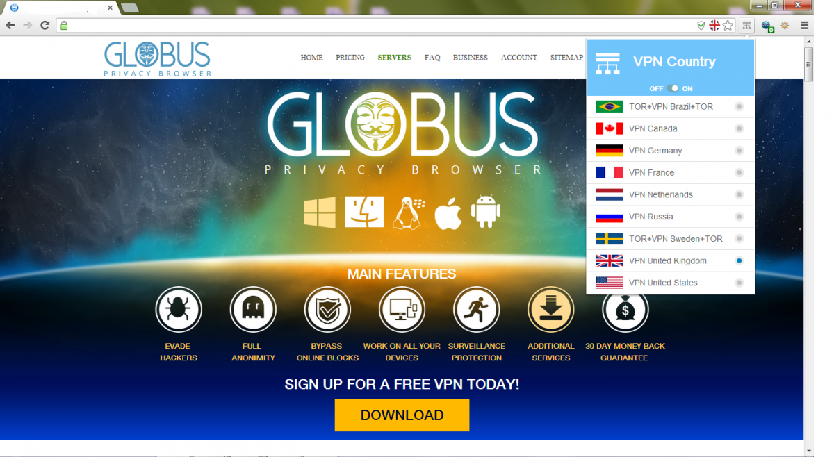 Интерфейс браузера Globus Интерфейс браузера Globus