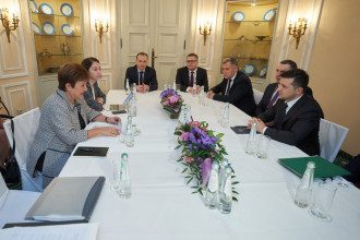 Володимир Зеленський на зустрічі з главою МВФ Володимир Зеленський на зустрічі з главою МВФ