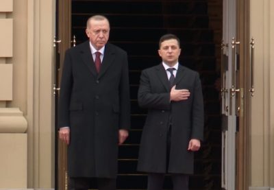 Реджеп Тайип Эрдоган и Владимир Зеленский
