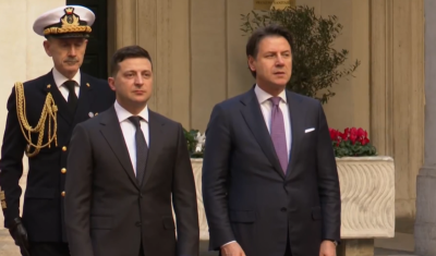 Джуппе Конте и Владимир Зеленский