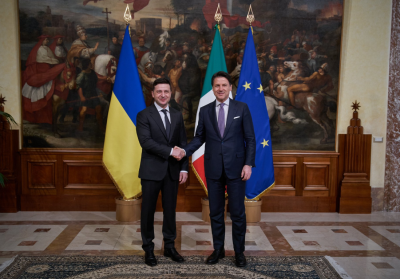 Владимир Зеленский и Джузеппе Конте Владимир Зеленский и Джузеппе Конте