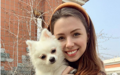 Анастасия Зинченко осталась в Ухане из-за собаки, не побоявшись коронавируса / Фото: Instagram/nastyazinchenko