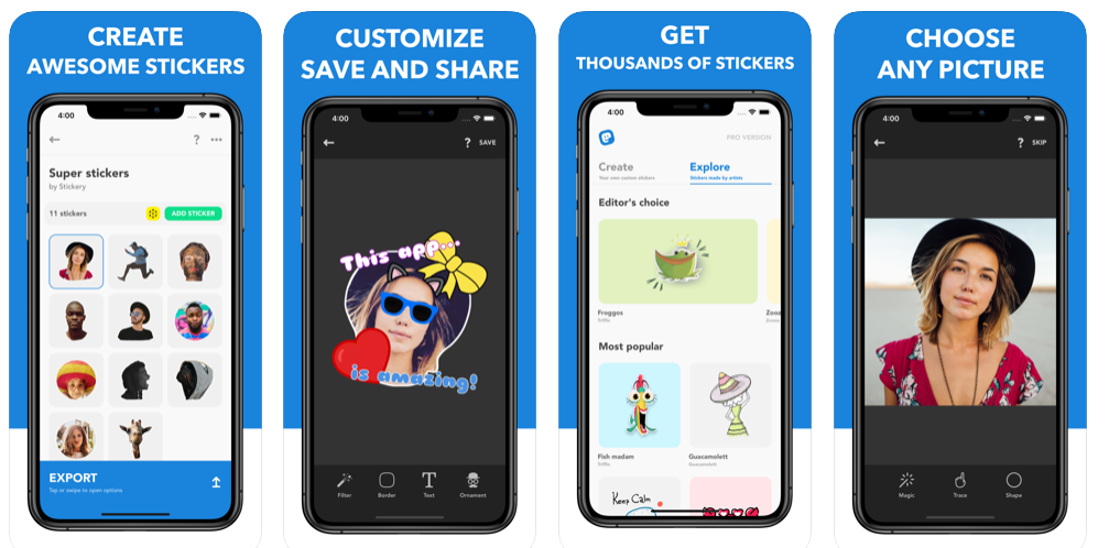 Приклад роботи Stickery