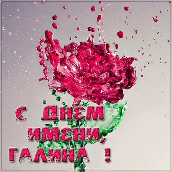 С Днем ангела Галина – картинки
