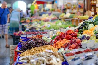 рынок, овощи, фрукты 