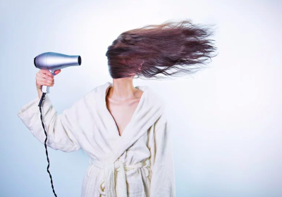 волосы, фен, женщина 
