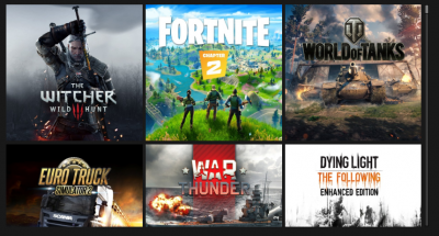 Пример доступных в GeForce NOW игр
