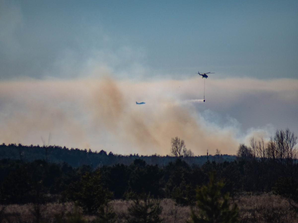 В Чорнобильській зоні продовжуються лісові пожежі В Чорнобильській зоні продовжуються лісові пожежі