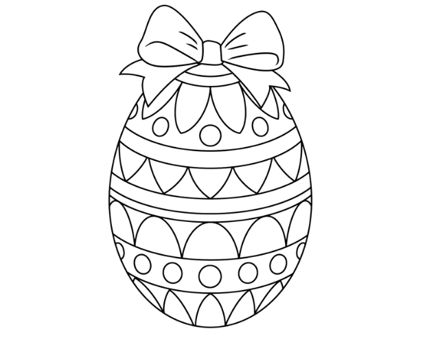 Пасхальные яйца – раскраска – может стать образцом для создания настоящего праздничного яйца – Пасхальные яйца