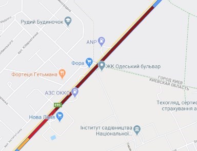 Пробки в Киеве 17 апреля