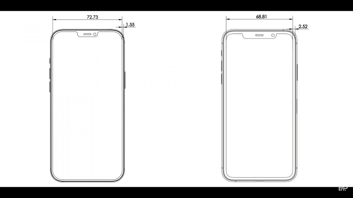 Чертеж iPhone 12