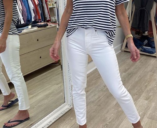 Белые джинсы лето 2020