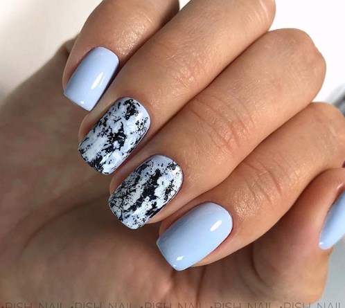 Блакитний манікюр весна 2020 Блакитний манікюр весна 2020