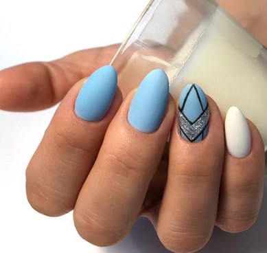 Блакитний манікюр весна 2020 Блакитний манікюр весна 2020