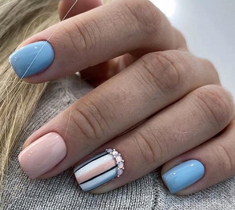 Блакитний манікюр весна 2020 Блакитний манікюр весна 2020