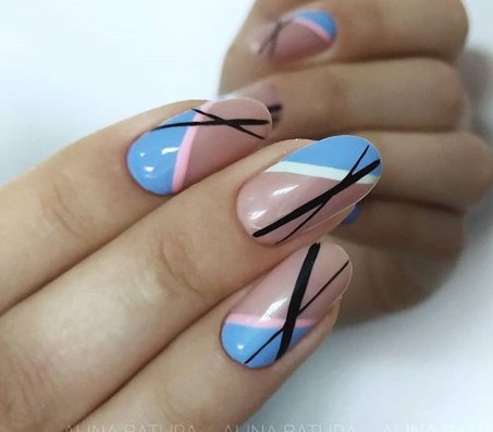 Блакитний манікюр весна 2020 Блакитний манікюр весна 2020