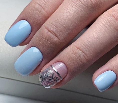 Блакитний манікюр весна 2020 Блакитний манікюр весна 2020