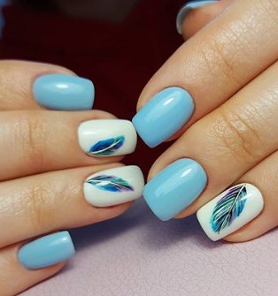 Блакитний манікюр весна 2020 Блакитний манікюр весна 2020