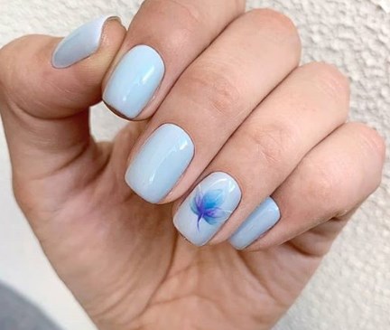 Блакитний манікюр весна 2020 Блакитний манікюр весна 2020