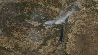 NASA опубликовало фото из космоса пожара в Чернобыле / Фото: earthobservatory.nasa.gov NASA опубликовало фото из космоса пожара в Чернобыле / Фото: earthobservatory.nasa.gov