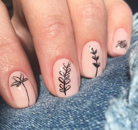 Літній манікюр на короткі нігті Літній манікюр на короткі нігті