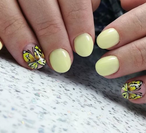 Літній манікюр на короткі нігті Літній манікюр на короткі нігті