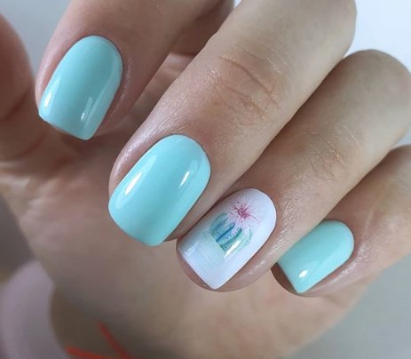 М'ятний манікюр 2020 М'ятний манікюр 2020