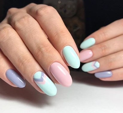 М'ятний манікюр 2020 М'ятний манікюр 2020