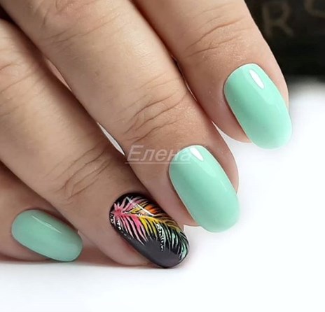 М'ятний манікюр 2020 М'ятний манікюр 2020