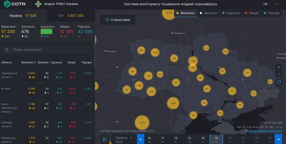 Коронавирус в Украине 15 мая Коронавирус в Украине 15 мая