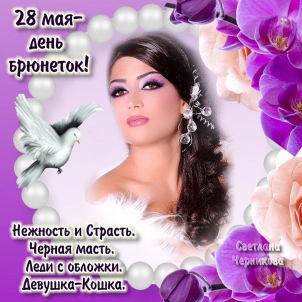 день брюнеток фото поздравления день брюнеток фото поздравления