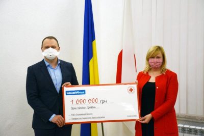 Бизнес поддерживает медработников - передано 1 млн грн на средства индивидуальной защиты