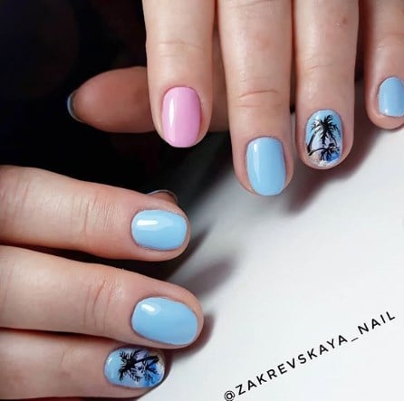 Літній манікюр на короткі нігті 2020 Літній манікюр на короткі нігті 2020