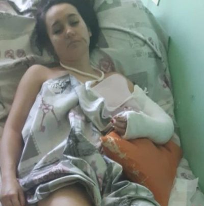 Коп на Луганщині викинув жінку з четвертого поверху: опубліковано фото