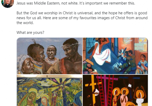 Англіканська церква назвала Ісуса Христа темношкірим: опубліковані зображення