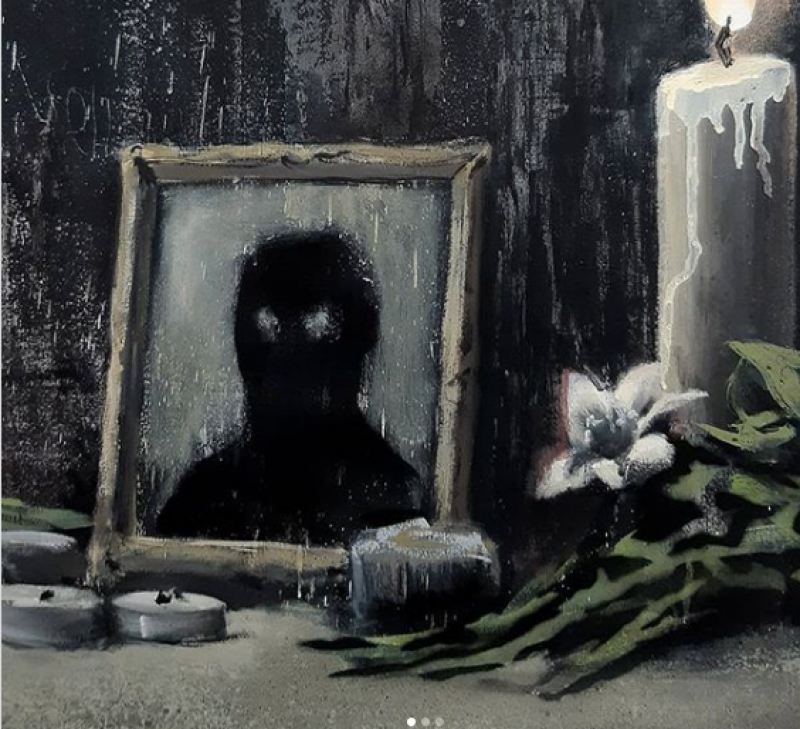 Анонімний художник Бенксі оригінально зобразив протести в США