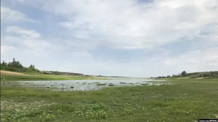 В Крыму внезапно высохло Белогорское водохранилище
