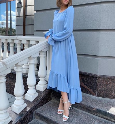 Модні сукні з воланами