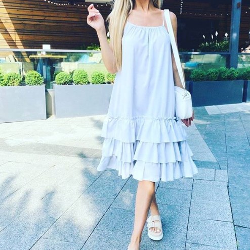 Модні сукні з воланами