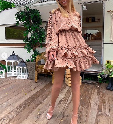 Модні сукні з воланами