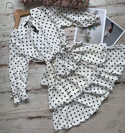 Модні сукні з воланами