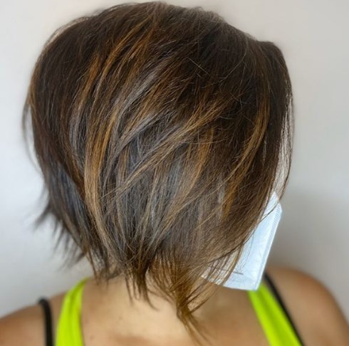 Жіноча стрижка перевернутий боб 2020