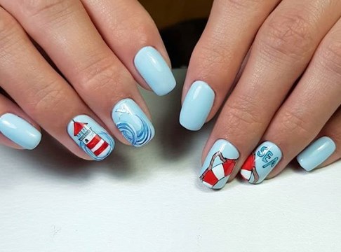 Морський манікюр 2020 Морський манікюр 2020