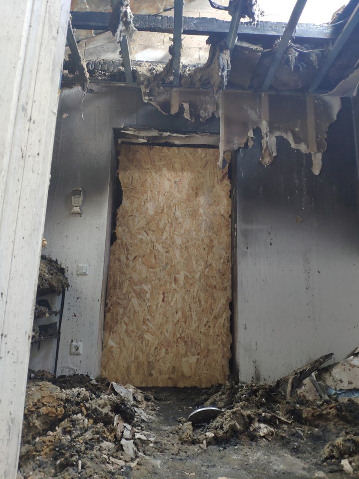 Будинок Шабуніна після пожежі