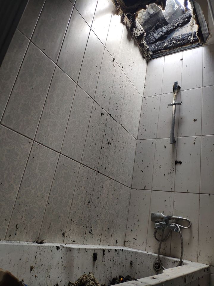 Будинок Шабуніна після пожежі