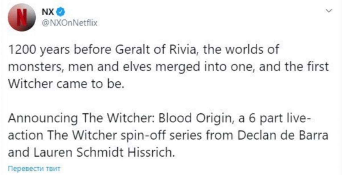 Ведьмак: Истоки крови - Netflix снимает еще один спин-офф сериала
