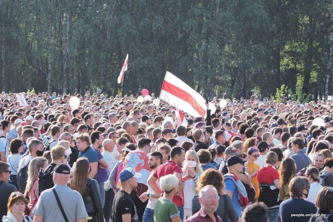 Рекордный митинг в Минске
