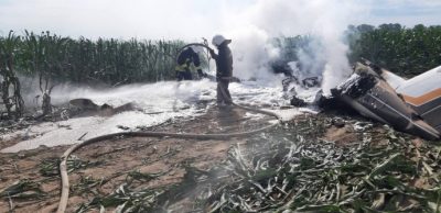 Новости Киева - в области рухнул и сгорел самолет
