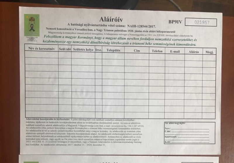 На Закарпатье собирали подписи за присоединение к Венгрии