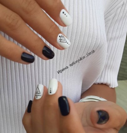 Білий манікюр осінь 2020 Білий манікюр осінь 2020